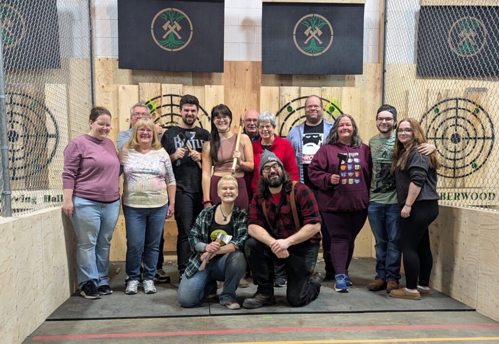 Our Axe Throwing League First League!